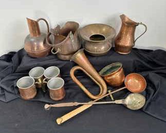 Copper Kitchen tems Including Mugs Horn And More