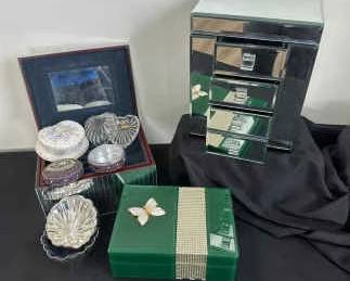 Jewelry Boxes Including Lead Crystal Jewelry Box