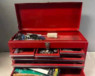 Red Heavy Duty Tool Chest With Contents