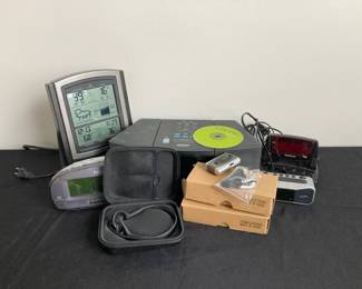Bose Wave RadioCD Sharp RadioShack And Philips Alarm Clocks AcuRite Weather Forecast