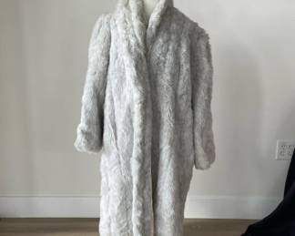 Womens Faux Fur Long Coat G Caseratti XL