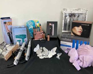 Luminess Air Makeup Airbrush System Calista Ion Hot Rollers Instyler Hair Styler Hair Dryer