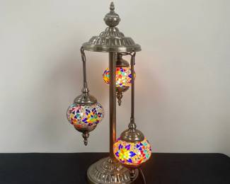 Mosaic Three Bulb Lamp
