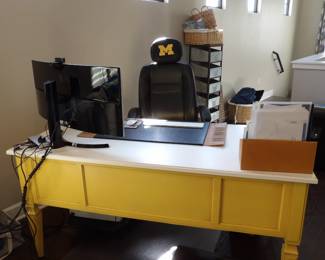 Desk, Chair and Monitor