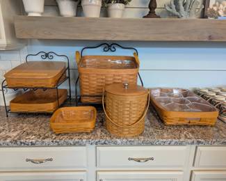 Longaberger baskets and accessories 