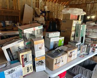 Various indoor and outdoor light fixtures. Location pool house