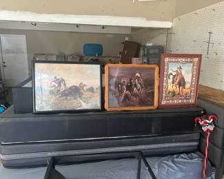 Western prints . Location basement