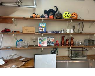 Miscellaneous items , Halloween decorations. Location basement