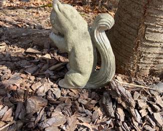 Squirrel yard art