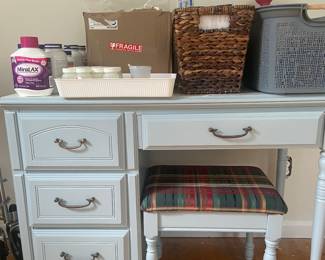 Desk and stool 