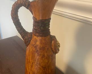 Italian leather pitcher 