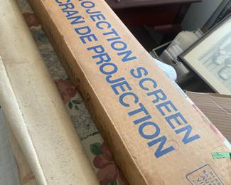 Vintage projector screen