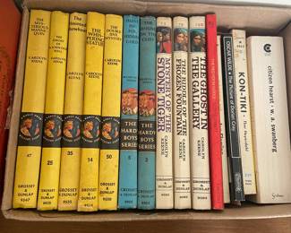 Nancy Drew and Hardy Boys books 