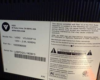 Vizio Flatscreen TV