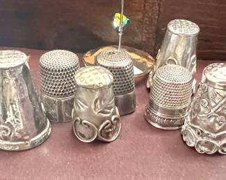 Vintage/ Antique Sterling Thimbles- $22 each