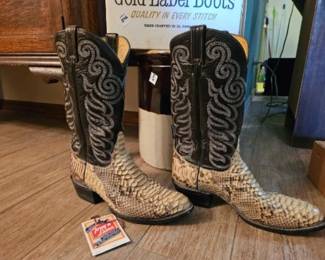 TONY LLAMA BOA CONSTRICTOR MEN'S BOOTS