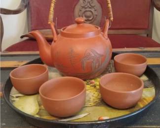 RED CLAY CHINESE TEA SET