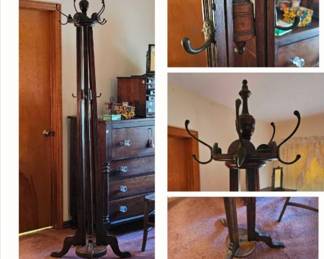 7 ft VICTORIAN COAT RACK