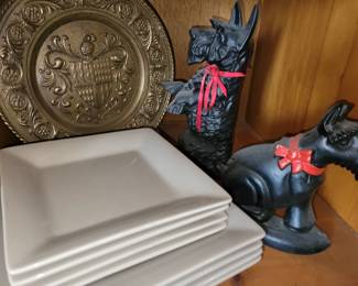 Antique iron door stops