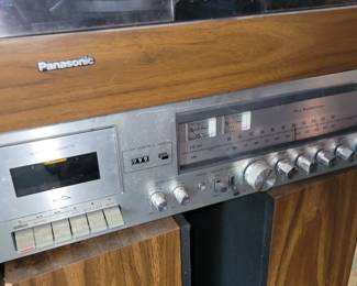 Panasonic speakers, turntable