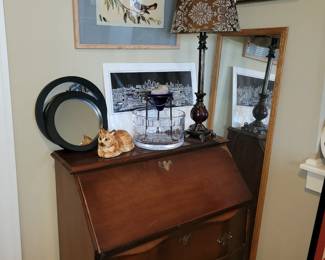 Drop down secretary desk