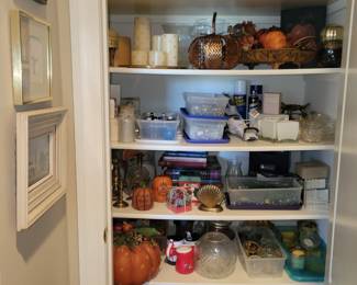 Candles, holders, etc