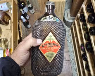 1941 Rittenhouse Whiskey bottle Empty, unfortunately 