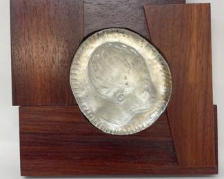 96 GlassFigureProfileInCustomWoodFrame