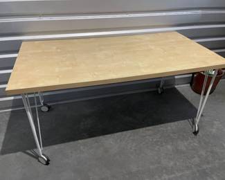 131 IkeaPinLegRollingWorkTable