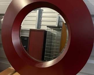 108 LargeRoundMirrorWithBeveledGlass