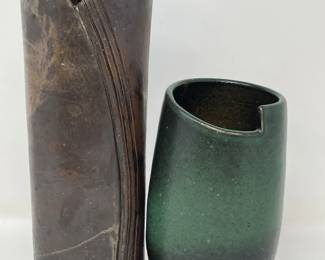 225 2ContemporaryPotteryVasesbyChristineVoigt