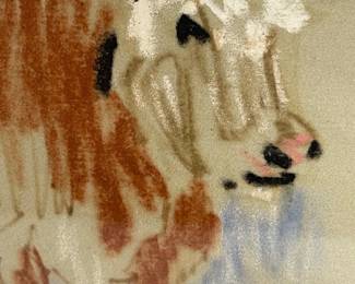 77 FiveHeadCreatedandSignedCharcoalCowArtbyRossStephens