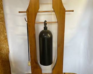 7 HandCraftedSingleBellTowerWithLeatherWrappedStrikingMallet