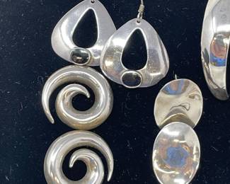 243 5SterlingSilverEarringSets925Pin