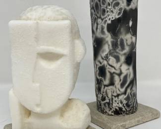 201 ModernSculptureandVase