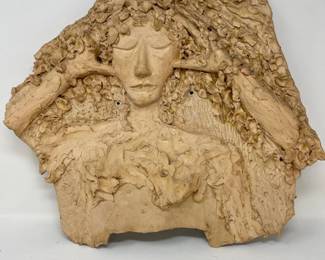 164 ClaySculptureofFigureInThought