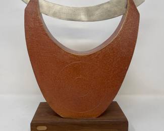 37 StonewareCeremonialPieceIIIHandCraftedByCVoigt