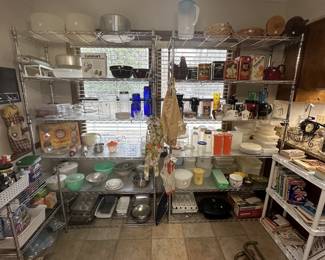 Tupperware, kitchen, cookbooks