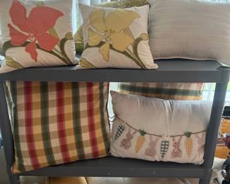 Lots of beautiful pillows