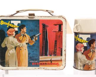 Secret Agent metal lunch box & thermos