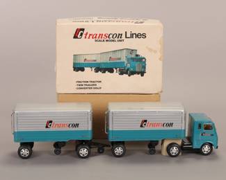 Transcon lines semi truck trailer- Mint in box