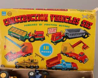 Construction vehicles set- tin friction