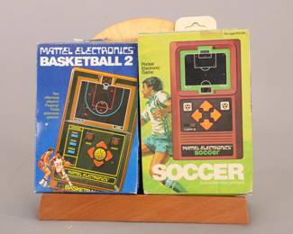 Mattel Electronics Hand Held games with boxes