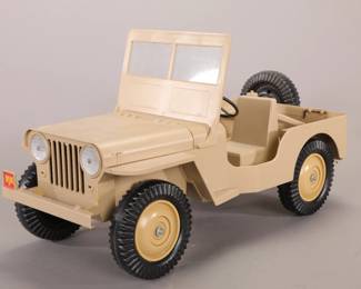 Vintage 60's G.I. Joe Desert Patrol Jeep for 12" figures