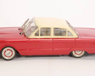 Tin Friction car w/ working windshield wipers