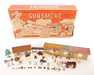 Gunsmoke Dodge City Play set marx