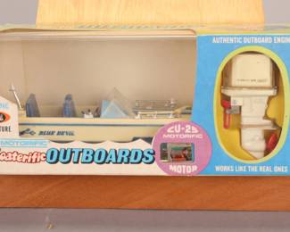 Ideal miniature Boaterific Outboard boat