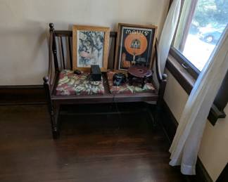 Settee and wall art