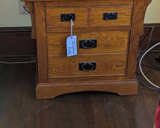 Modern Craftsman style bedside table
