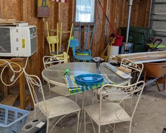 Vintage outdoor table and chairs